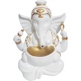 Incensário Cascata Ganesha Em Resina 16x12