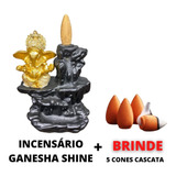 Incensário Cascata Ganesha Shine