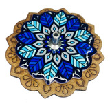Incensario Mandala Porta Incensos Cerâmica 8cm