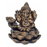 Incensário Queimador Cascata Ganesha Hindu C  2 Incenso Cone