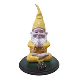 Incensário Vareta Decoração Gnomo E Duende Zen Amarelo