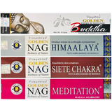 Incenso Indiano Golden Nag Yoga E Meditação Kit 4 Aromas