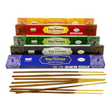 Incenso Indiano Massala Nag Champa Kit 5 Caixas 50 Varetas Fragrância Sortido