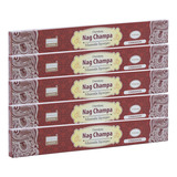Incenso Vareta Darshan Nag Champa Massala 5 Cx Aroma Fragrância Canela