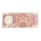 Índia 1 Cédula Antiga 20 Rupees 1970 Bem Conservada M b c