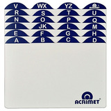 Indice Divisoria P Fichario De Mesa A z 4x6 Acrimet