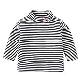 Infantil Bebê Meninos Meninas Manga Longa Listrada Bonito Desenho Animado Blusa Manga Longa Cinza 3 4 Anos 