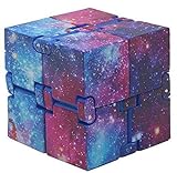 Infinity Cube Fidget Cube Cubo Infinito Anti Estresse Autismo Desenvolvimento Roxo Espacial 