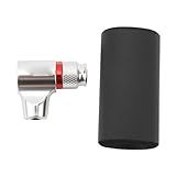 Inflador De Pneus De Bicicleta Co2 Válvula Presta Americana Compatível Com Unf 3 8 Polegadas Rosca 12g 16g 18g 25g Cartuchos De Bomba De Bicicleta Prata 
