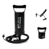 Inflador Manual Bomba De Ar 30cm 3 Bicos Colchão Inflável