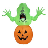 Inflável Halloween Abóbora Mal Luzes Led Ornamento