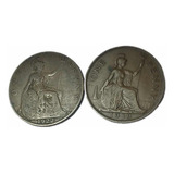 Inglaterra- One Penny 1922 E 1939 - Frete Grátis