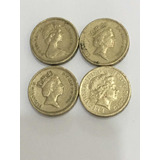 Inglaterra- One Pound 1985, 1985, 1990 E 2012 Frete Grátis