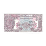 Inglaterra 1 Cédula Antiga Militar 1 Pound 1962 2 Série Fe