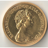 Inglaterra 2 Libras 1982 Rara 15.98 Gramas Ouro 916 28 Mm