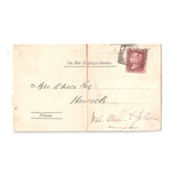 Inglaterra Antigo Envelope Usado Pelo Dep Real Ano 1861