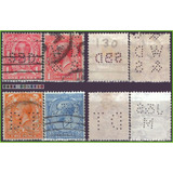 Inglaterra King George V Perfin Acumulação 1911 1913