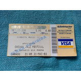 Ingresso Convite Chivas Jazz Festival 2003 Ticketmaster Raro