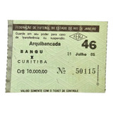 Ingresso Futebol Bangu X