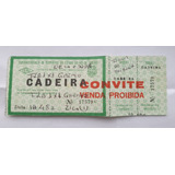 Ingresso Futebol Final Brasileiro 1982 Flamengo Campeão Zico