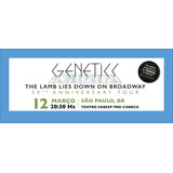 Ingresso Show Genetics 12 03 2025 20h30 1a Fila Frente Palco