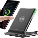 INIU Carregador Sem Fio Suporte De Carregamento Sem Fio Rápido Certificado Qi De 15W Com Luz Adaptável Para Dormir Compatível Com IPhone 13 12 Pro XR XS 8 Plus Samsung Galaxy S21 S20 Note 20 10 Google LG Etc 