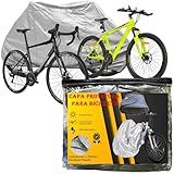 INNOVATIONS TECH E COMMERCE Capa De Bicicleta Protetora Forrada 100  Impermeável Anti UV Não Risca Texturizada Em Polietileno Preto