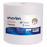 Inoven Pano De Limpeza Multiuso Rolo Wiper Resistente E Absorvente Cor Branco Tw2540