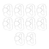 Inserção De Máscara Suporte De Máscara De Silicone Design 3D Reutilizável Antiembaçante 10 Unidades Para Ciclismo Branco 