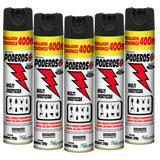 Inseticida Poderoso Multi inseto 400ml 255g Kit 5 Frascos