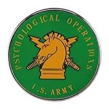 Insígnia Do Exército Dos Estados Unidos De Operações Psicológicas Emblema De Armas De Combate Placa Símbolo Persuade Mudança Influência 2 8 Cm Emblema De Broche Esmaltado 1 1 Inches Tall Esmalte 
