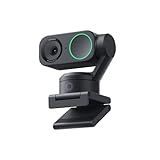 Insta360 Link 2 PTZ Gimbal De Eixo Duplo Alimentado Por IA 4K Com Sensor De 1-27 Cm Para Maior Detalhe- áudio Profissional- Controle De Gestos- HDR- Rastreamento De IA- Modo De Visualização De Mesa E