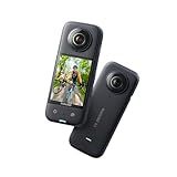 Insta360 X3 - Câmara De Ação 360 Resistente à água- Sensor De 1-2-- 5-7 K 360- Fotos 72 MP- Estabilização- Ecrã Táctil De 2-29 - Edição Por IA- Live Streaming- Webcam- Controlo Por Voz Preto