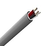 InstallerCCTV 24 AWG 2 Condutores Blindados Cabo De Fio De Alarme De Segurança- Cabo De Alarme De Cobre Completo De 125 Pés Para Incêndio-som-segurança Segurança De Fio De Estação De Assaltante