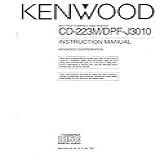 Instruction Manual For Kenwood CD 223