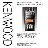 Instruction Manual For Kenwood TK 5210