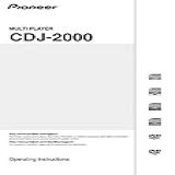 Instruction Manual For Pioneer CDJ 2000 CD Player Owners Instruction Manual Reprint