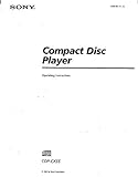 Instruction Manual For Sony CDP CX55 CD Player Owners Manual