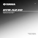 Instruction Manual For Yamaha Htr-5230 Receiver Owners Manual