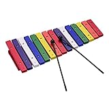 Instrumento De Percussão Musical Colorido Xilofone De 15 Teclas Instrumento De Educação Infantil Para Desenvolvimento Do Senso Musical