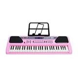 Instrumento Musical Elétrico Portátil Preto 61 Teclas Teclado Musical Piano Eletrônico Flexível (size : Pink)