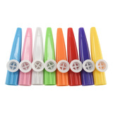 Instrumento Musical Kazoo Colorido Kazoos 8 De Plástico De 2