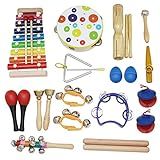 Instrumentos Musicais Infantil Não Tóxico Ecológico 19 Peças Kit De Instrumentos Musicais Educativos Para Crianças