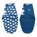 Insular Baby Swaddle Wrap Cobertor Pacote Com 2 Algodão Maci