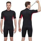 Intboss C1 Wetsuit Shorty Masculino 2 Mm Neoprene Térmico Shortie Fatos De Mergulho Para Homens Em Água Fria 2 Mm Primavera Fatos De Mergulho Pele Shorts Vela Surfe Natação 2GG 