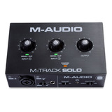 Interface Áudio Mtracksolo M-audio Xlr P10 Usb