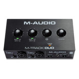 Interface De Áudio M-audio 2 Canais M-track Duo 24 Bits Usb