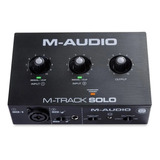 Interface De Áudio M-audio M-track Solo Usb 2 Canais
