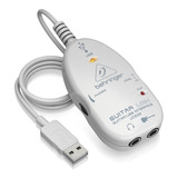Interface De Áudio Behringer Ucg102 Guitar Link Usb Guitarra