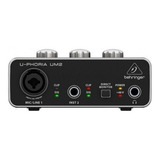 Interface De Áudio Behringer Um2 U phoria Usb 48 Khz